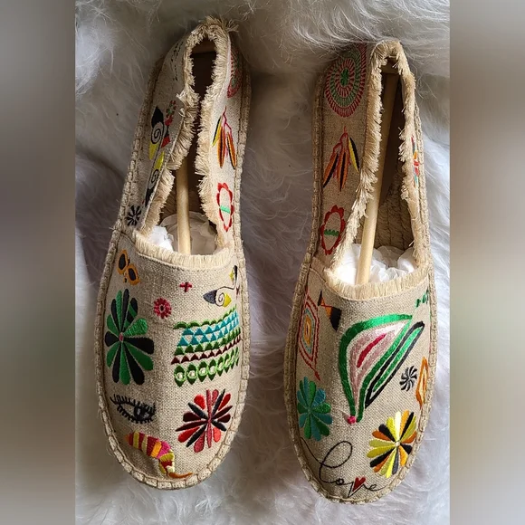 JOHNNY WAS Parker Espadrille Sandals Size 10M